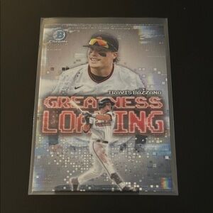 Topps Chrome Travis Bazzana Baseball Card - Red, White, Black